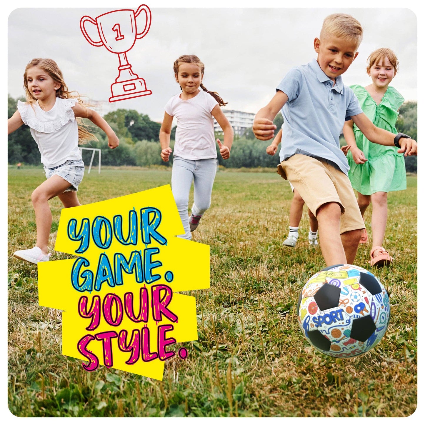 "Goal Tender" ⚽ Color-Your-Own Soccer Ball Kit by Dan&Darci