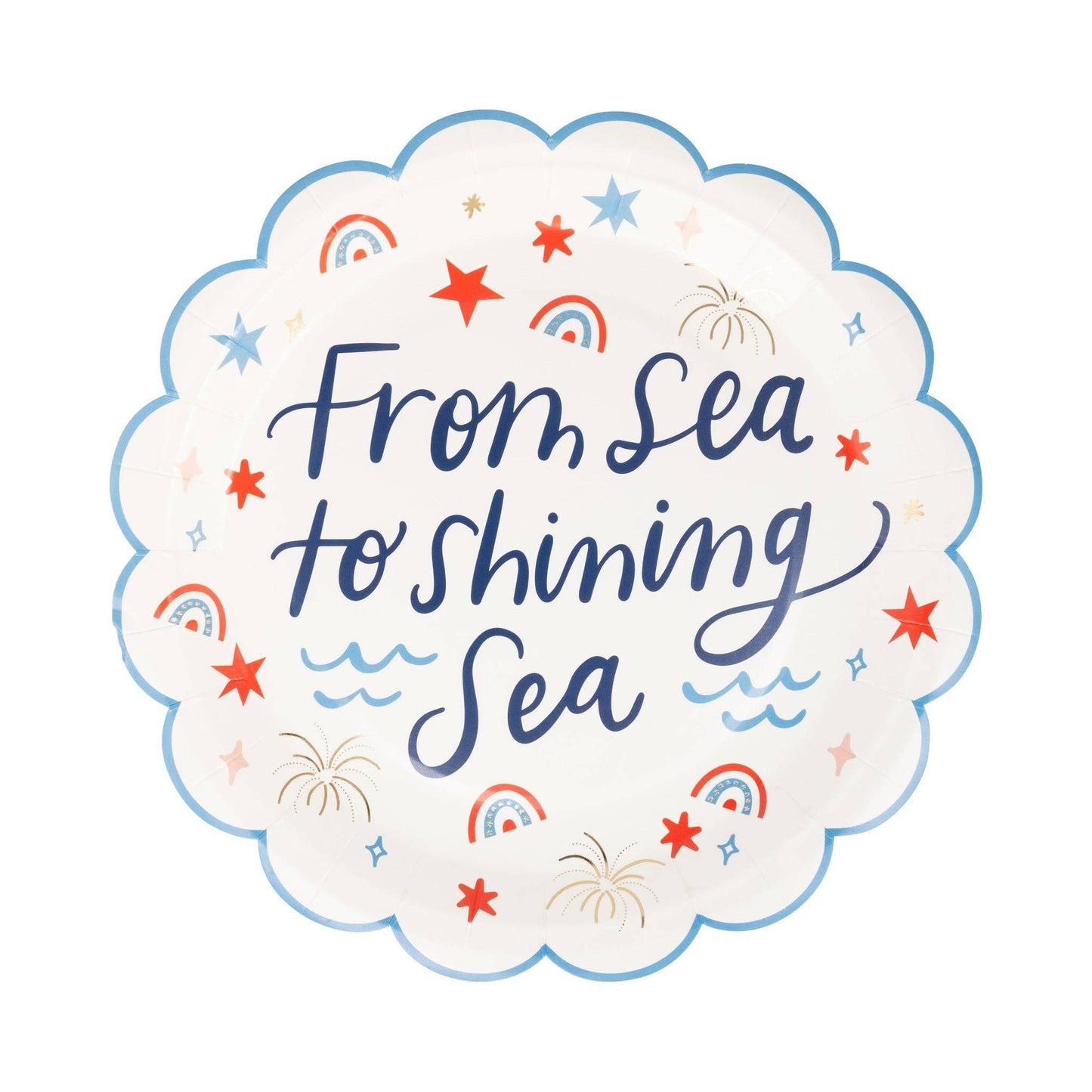 From Sea to Shining Sea 🇺🇸 Shining Sea Plate (8 ct)