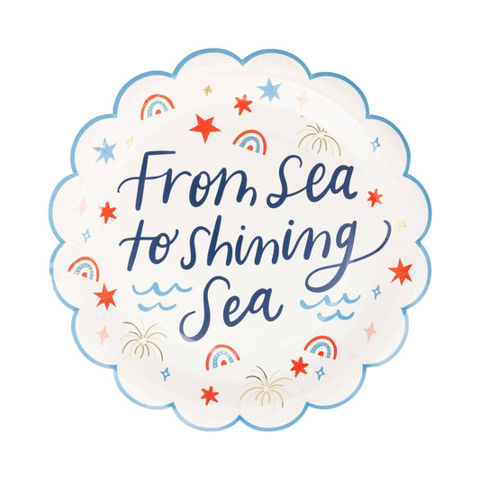 From Sea to Shining Sea 🇺🇸 Shining Sea Plate (8 ct)