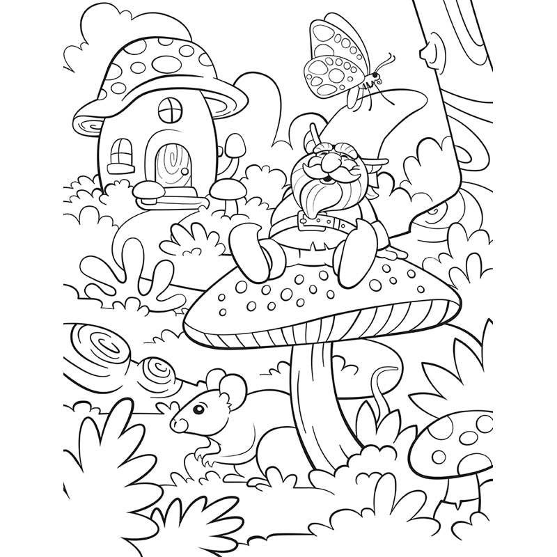 Sticker by number wizard fantasy activity page
