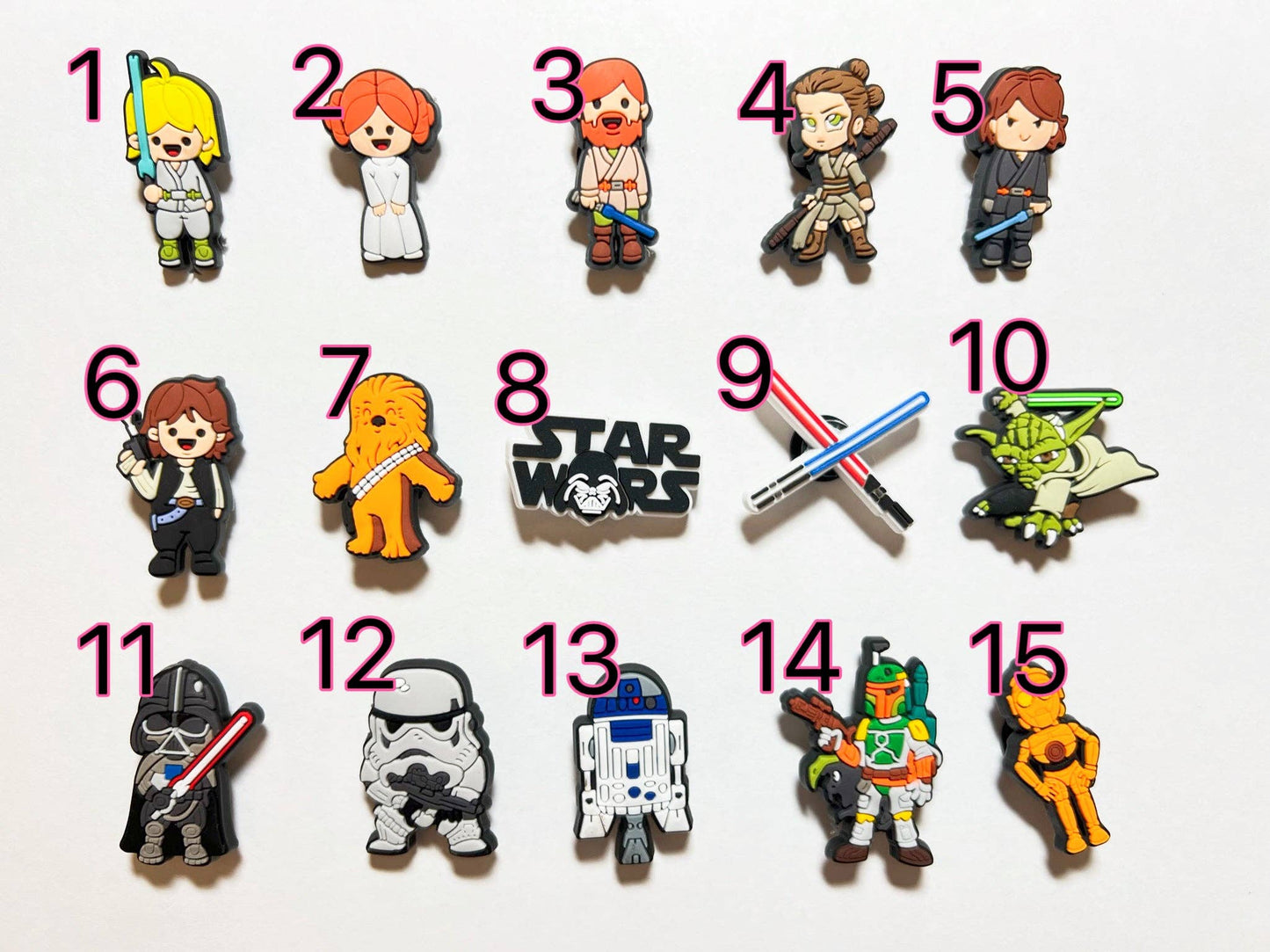 "Force of Fashion" 🚀 Star Wars Croc Charm Set (15-Pack) by JuliesDecal