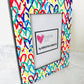 “All The Love” heart photo frame 8x10, handcrafted resin frame, great for anniversaries & keepsakes.