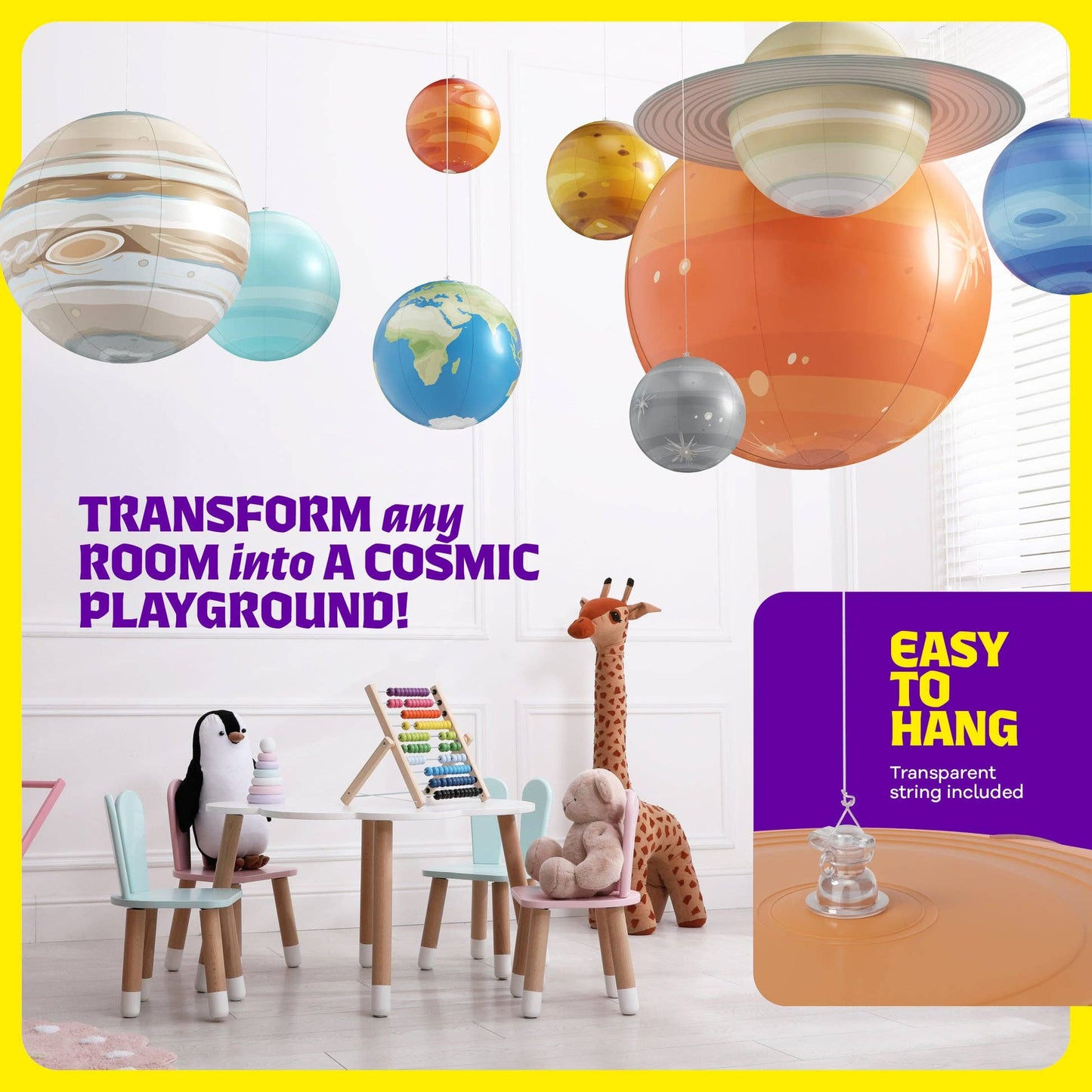 "Out of This World" 🪐 Inflatable Solar System Planet Set by Dan&Darci
