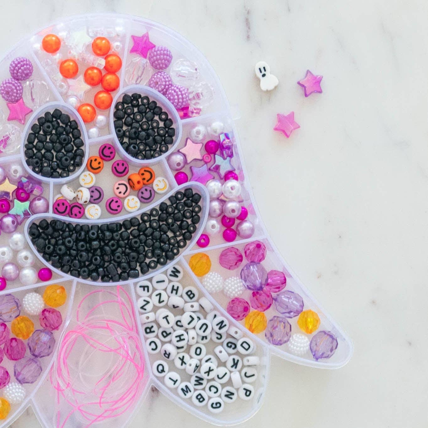 “Boo Crew” 👻✨ Friendly Ghost Bracelet Kit