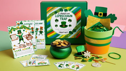 Leprechaun Trap Kit – St. Patrick’s Day Craft & Scavenger Hunt Set for Kids, Fun & Festive Activity!