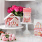 Valentine mantel decor with light up flower shop