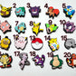 "Gotta Charm 'Em All" 🎮 Pokémon Croc Charm Set (20-Pack) by JuliesDecal