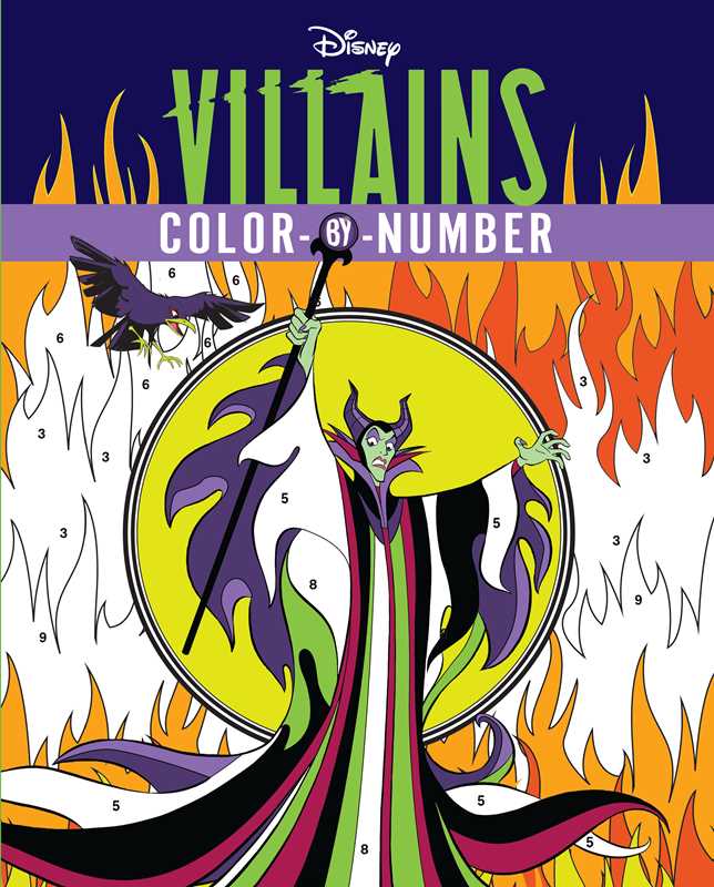Disney Villains Color-by-Number activity book