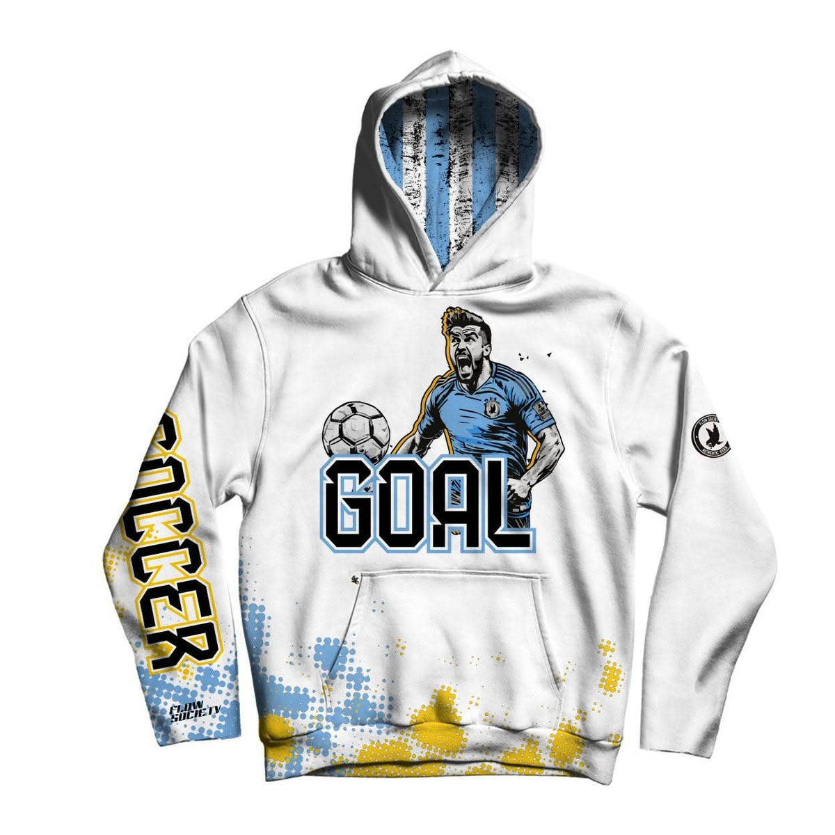 "Cleats Off, Hoodie On" ⚽ Kids Soccer Hoodie by Flow Society