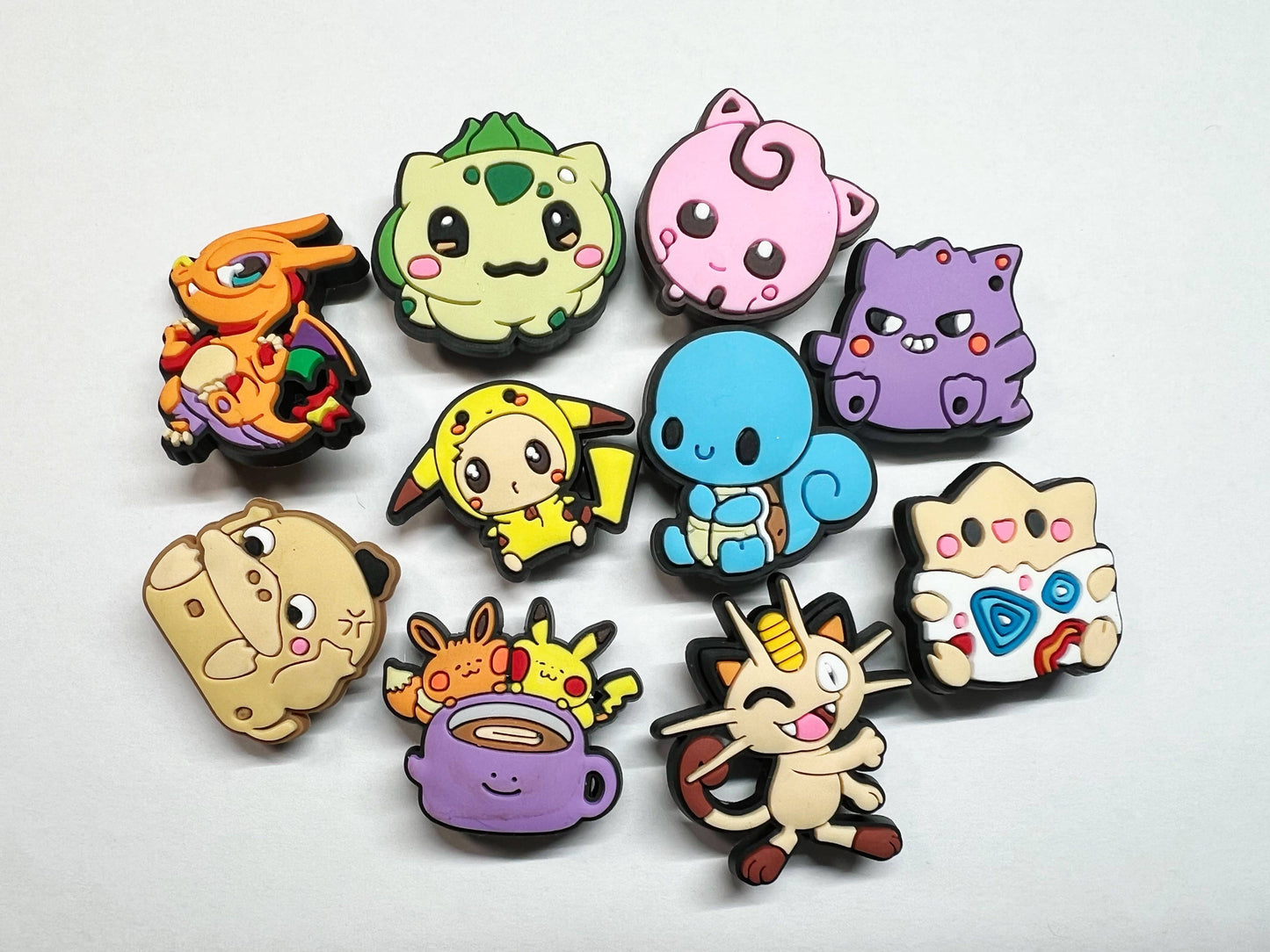 "Gotta Charm 'Em All" 🎮 Pokémon Croc Charm Set (20-Pack) by JuliesDecal