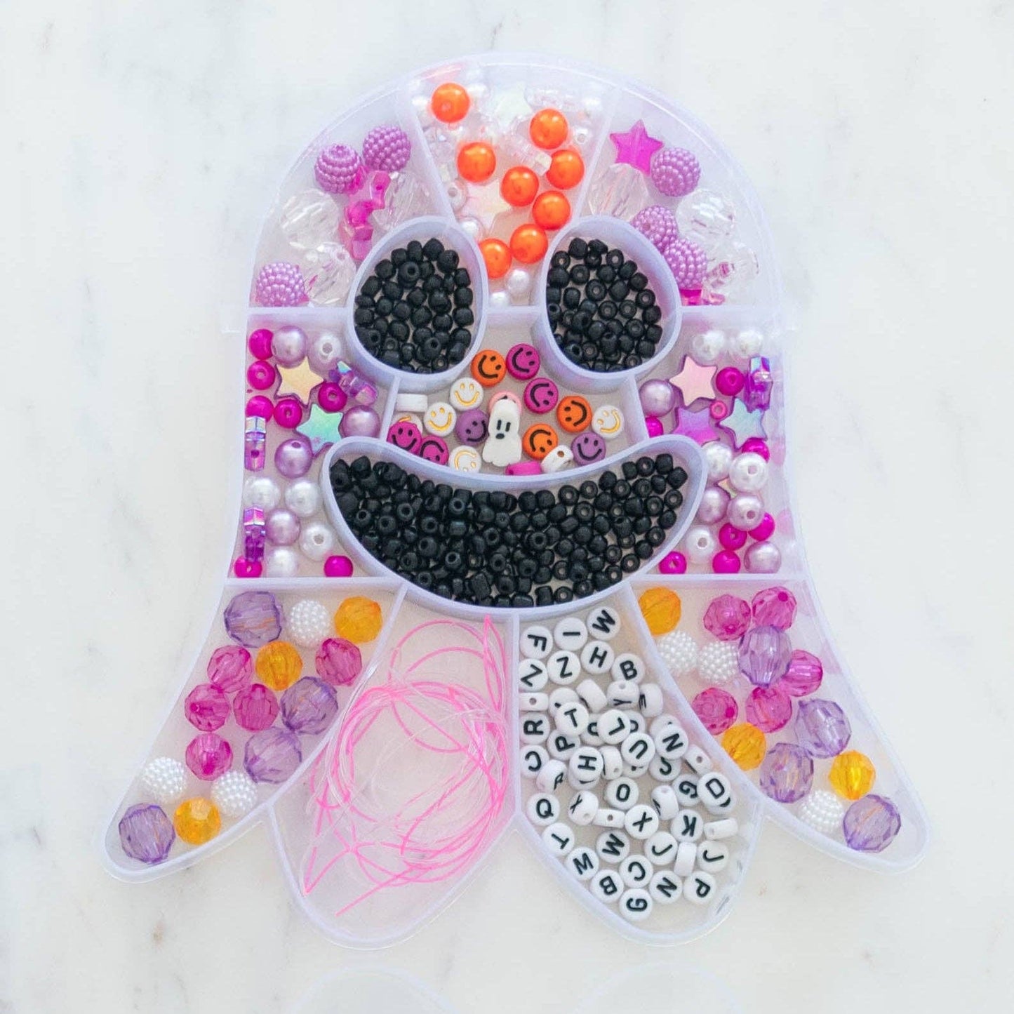 “Boo Crew” 👻✨ Friendly Ghost Bracelet Kit