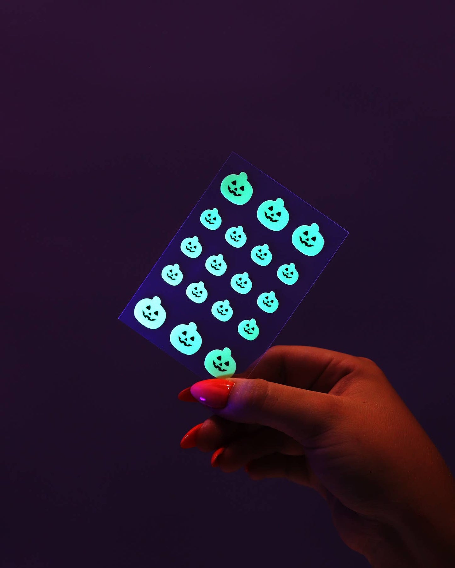 “Glow Up, Ghoul” 🎃 Glow in the Dark Pumpkin Halloween Pimple Patches