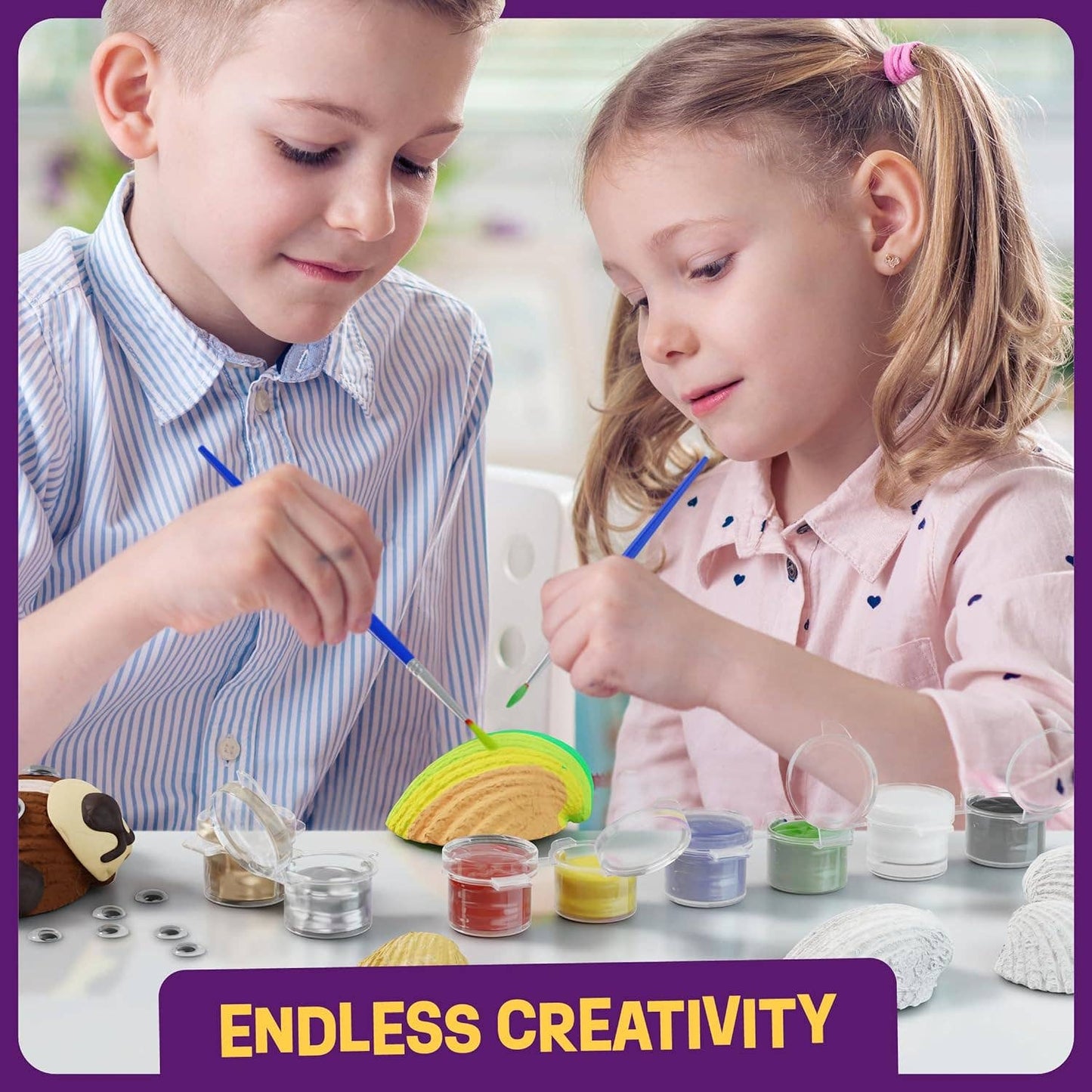 "Shore Things" 🐚 Seashell Painting Kit by Dan&Darci