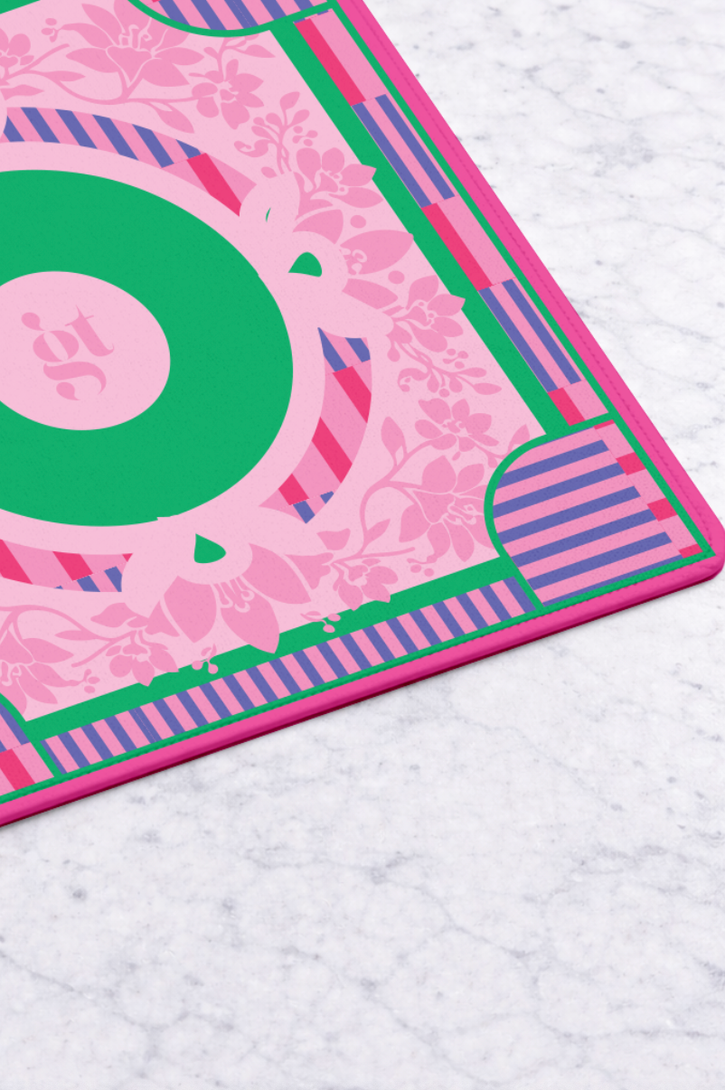 “Table Stakes” 🀄 Non-Slip Mahjong Mat for Game Night (33 x 33 Inch) by Girl Tribe Co