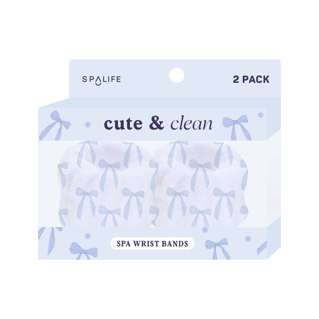 "Wrist Game" 🤍 Cute & Clean Spa Wristbands (2-Pack) by My Spa Life