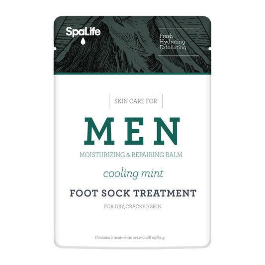 “Mint Condition” 🌿 Hydrating Foot Socks for Men by SpaLife
