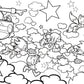 Coloring pages featuring Sonic, Tails, and Knuckles