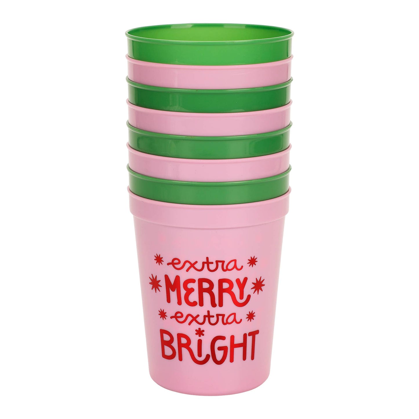 “Sip Happens” 🍸 Extra Merry Extra Bright Party Cups