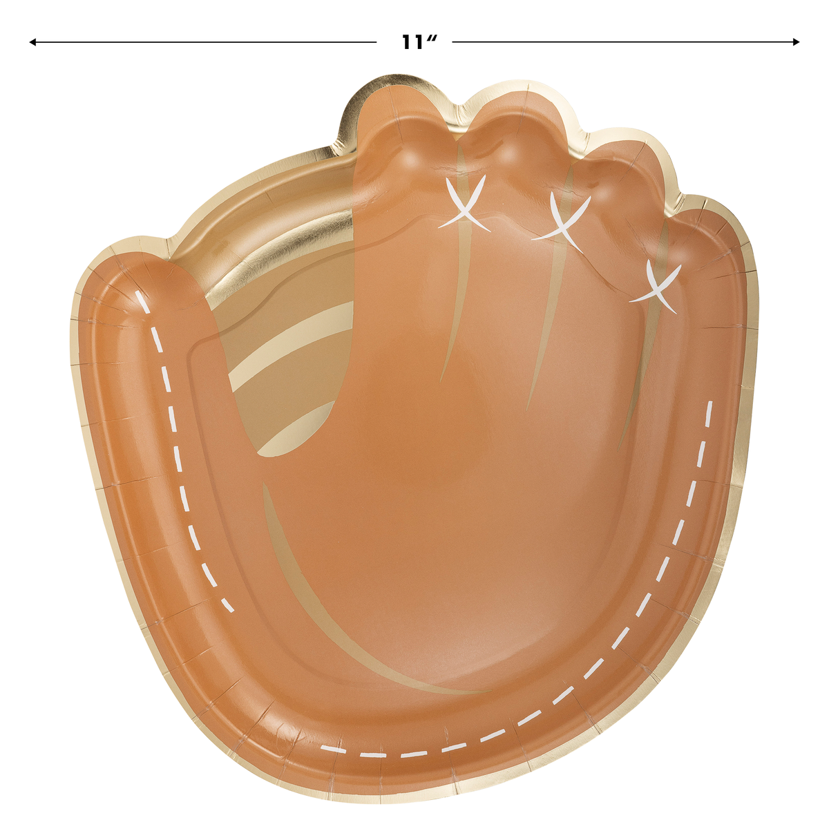 “Caught It” ⚾ Baseball Mitt Shaped Paper Plates by My Mind’s Eye