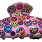 Pink acrylic face hair clips