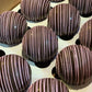 Valentine’s treat cocoa bombs with marshmallow filling