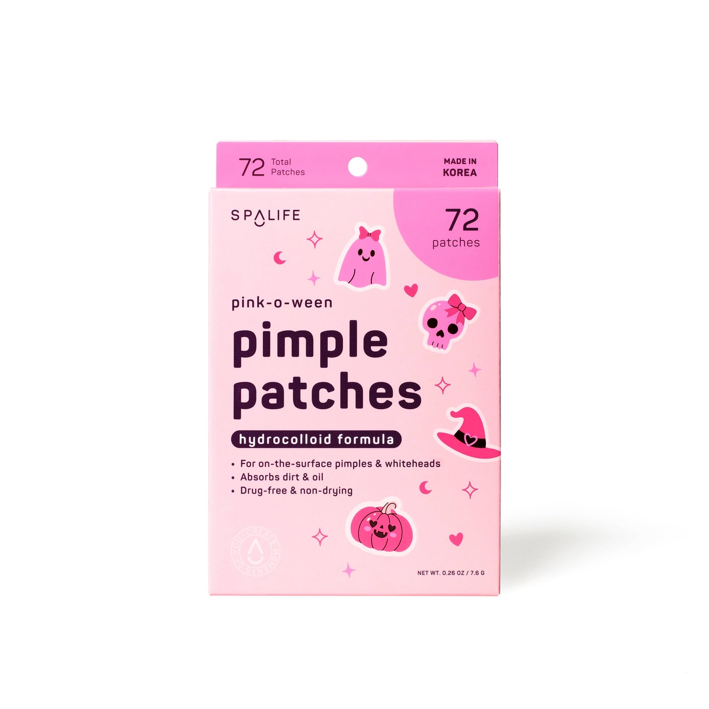 “Boo-Blemish Be Gone” 🎃 Pink Halloween Pimple Patches by My Spa Life