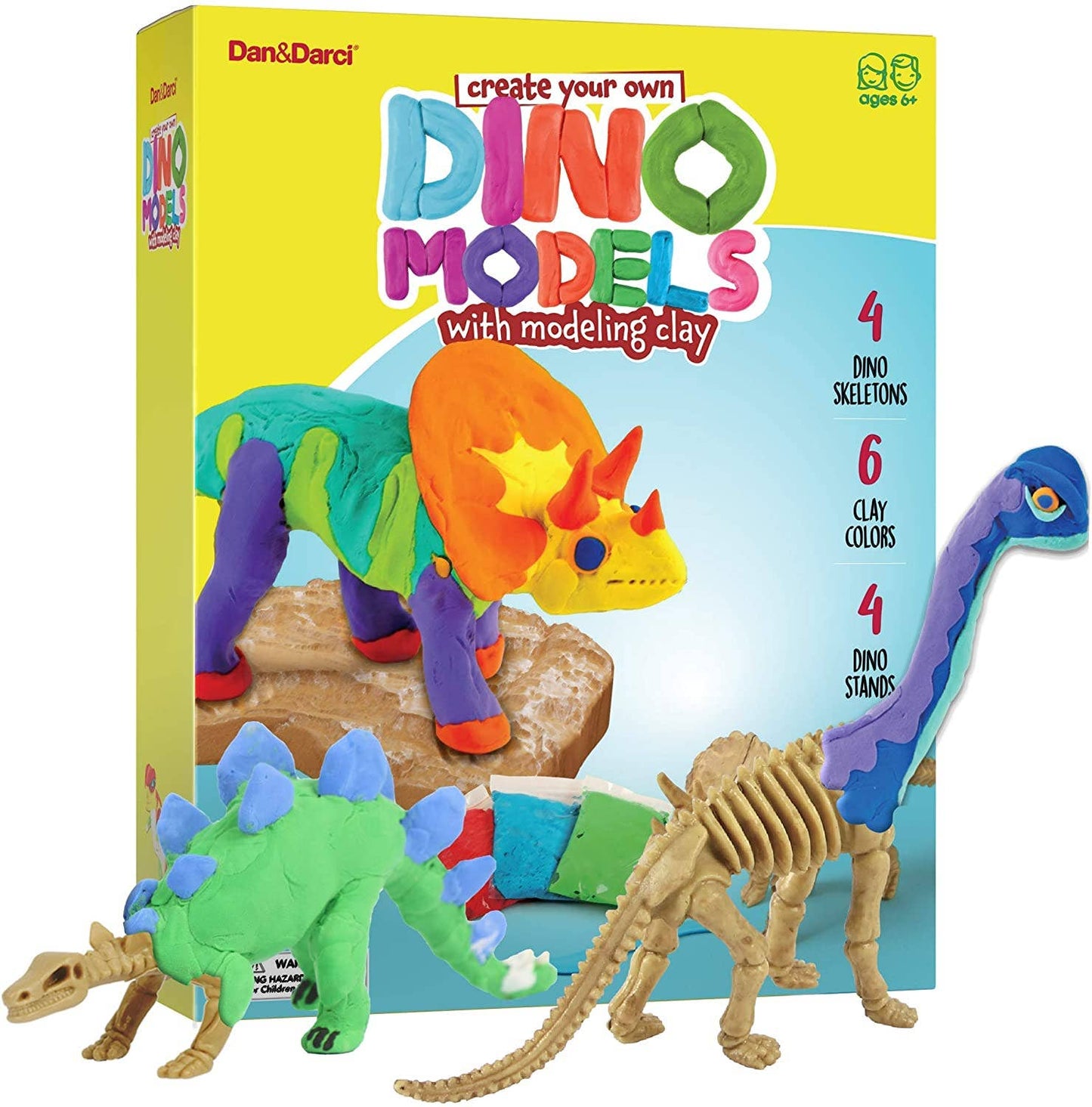 "Jurassic Pinch" 🦕 Dinosaur Modeling Clay Craft Kit by Dan&Darci