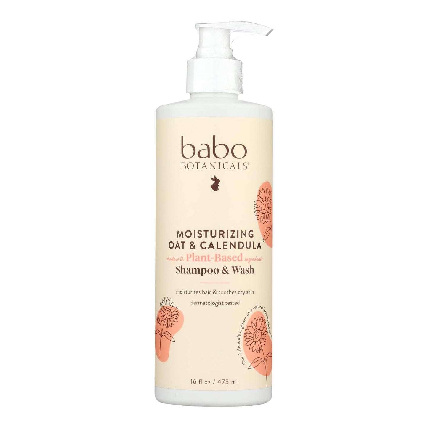 "Oat-So-Gentle" 🛁 Babo Botanicals Oatmilk Baby Shampoo & Wash (16oz)