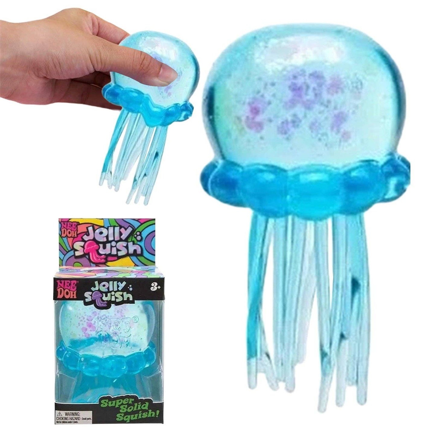 calming cube squishy toy pink