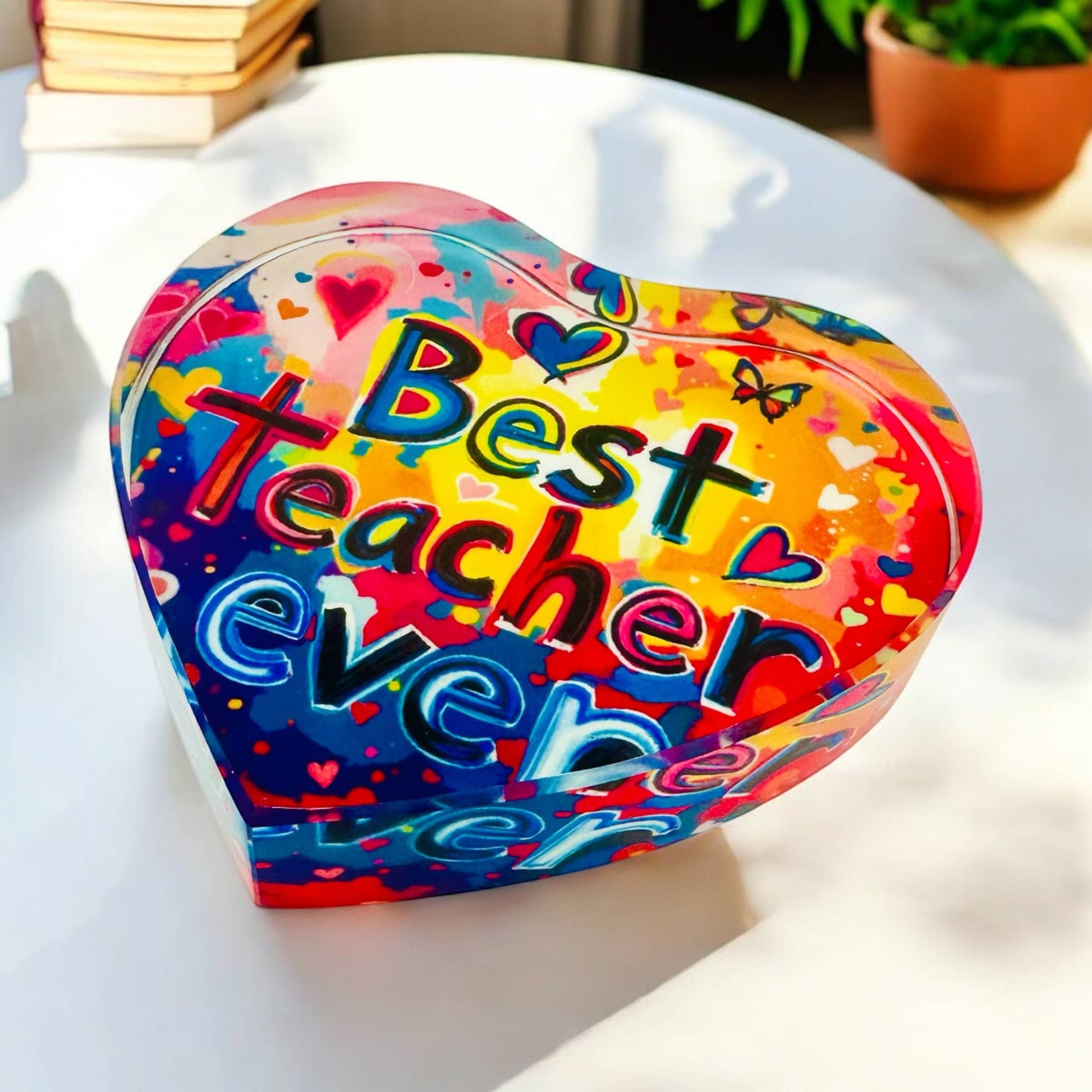 #1 Teacher Crystal Paperweight – Thoughtful Desk Decor & Appreciation Gift 