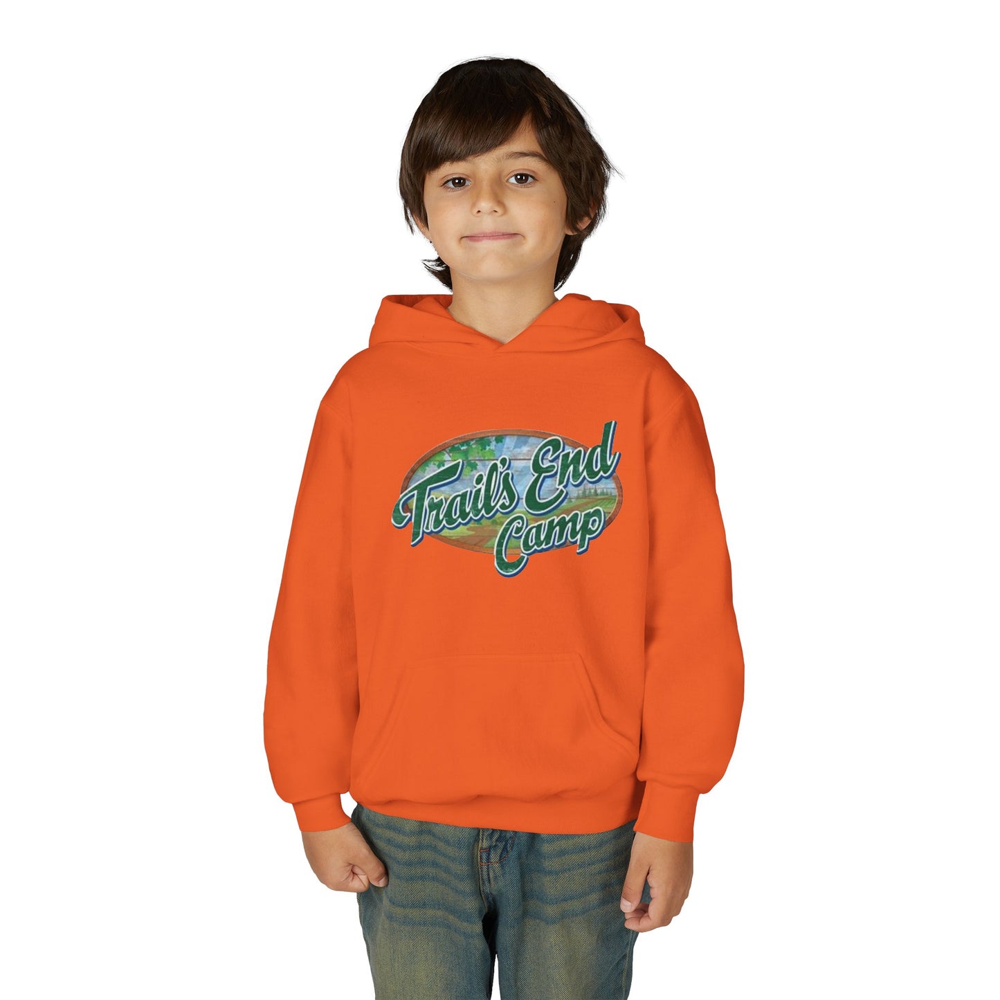 Youth Hoodie — Trails End Camp Retro Logo Sweatshirt