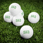 Personalized golf balls, 100% Surlyn cover, rubber/hard plastic core, 1.68" size, vivid custom designs, perfect for gifts or events, available in budget-friendly packs of 6, add your artwork, photos, or names, ideal for golfers looking for unique gear.