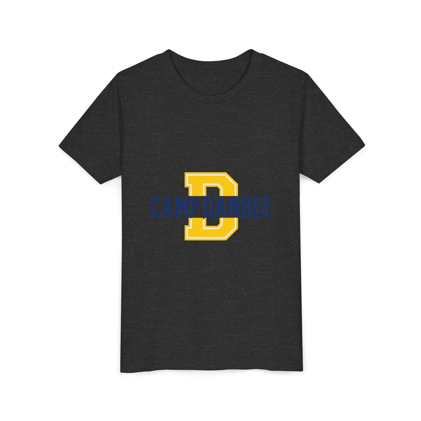 Youth Tee — 'Camp Danbee' Letterman D Logo Kids Shirt