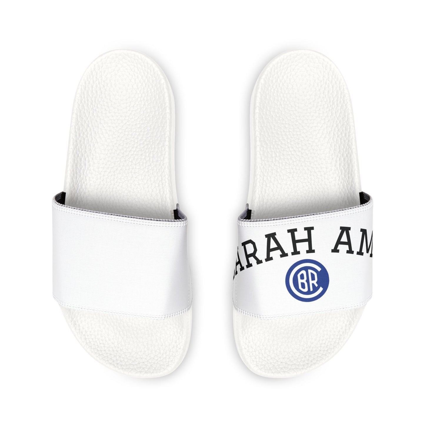 Youth Personalized Slide Sandals — Custom Name Removable Strap