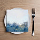 Blue watercolor Passover cocktail napkin