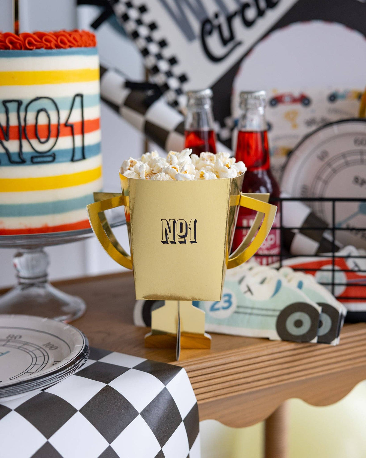 “Pit Stop” 🏁 Race Car Party Napkins by My Mind’s Eye