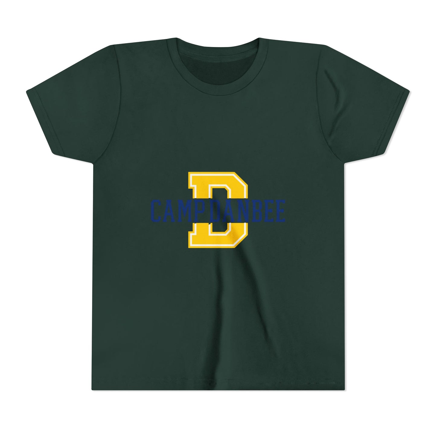 Youth Tee — 'Camp Danbee' Letterman D Logo Kids Shirt