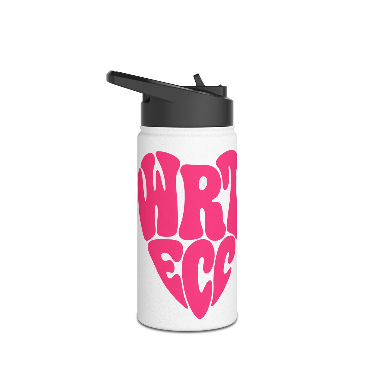 “Full Heart” 💙 Warped Heart Type WRT ECC Kids Water Bottle by CGO