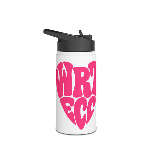 “Full Heart” 💙 Warped Heart Type WRT ECC Kids Water Bottle by CGO