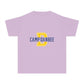 Youth T-Shirt — Camp Danbee Yellow Tee with Letter D