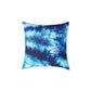 Blue Tie Dye Square Poly Canvas Pillow with a playful design, perfect for adding a pop of color to any room. Ideal for lounging or snuggling, this eye-catching pillow enhances your home decor while reflecting your unique style.