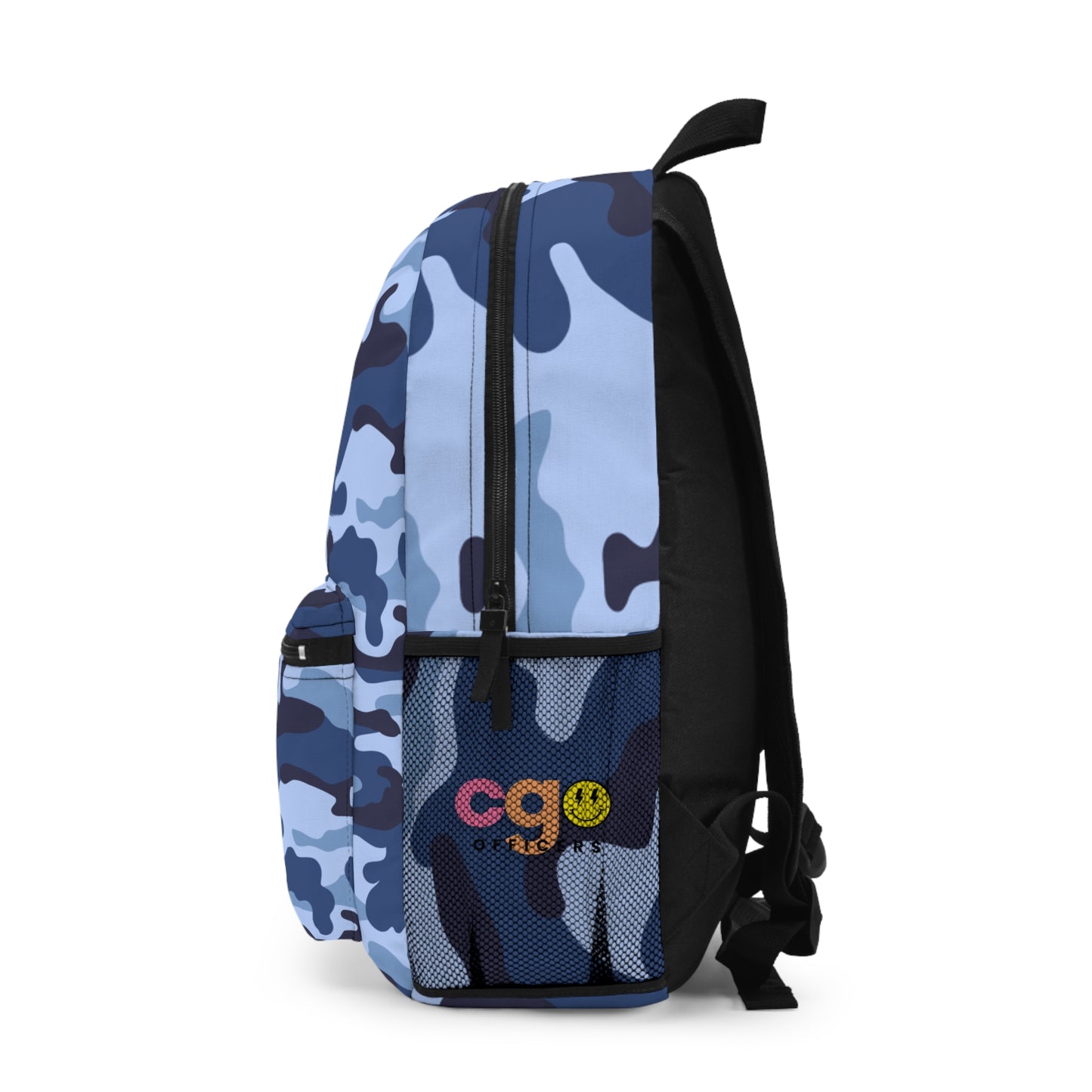 “Now You See Me” 🎒 Personalized Blue Camo Backpack for Kids by CGO