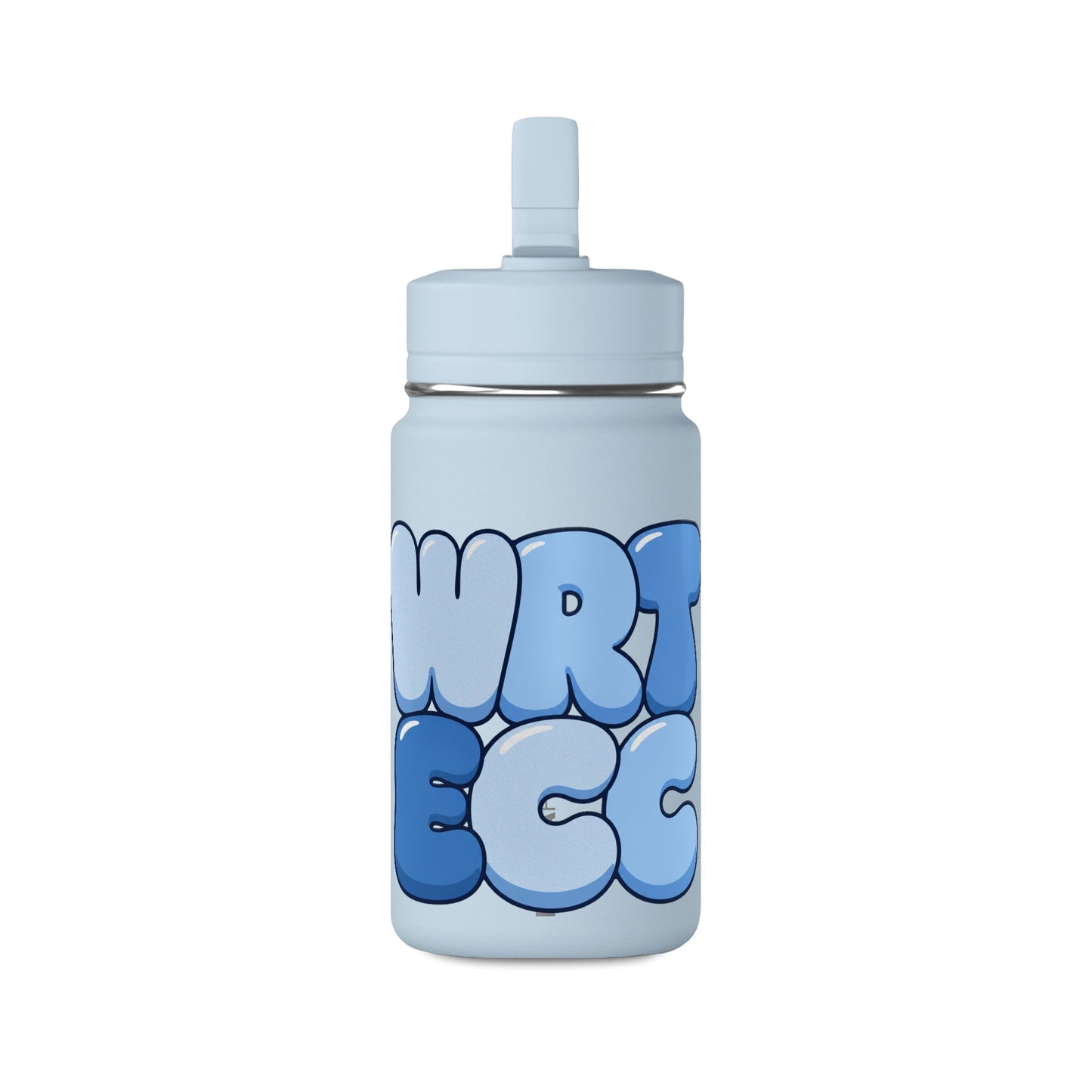WRT ECC “Puffy Balloon Letters” Kids Water Bottle (14oz)