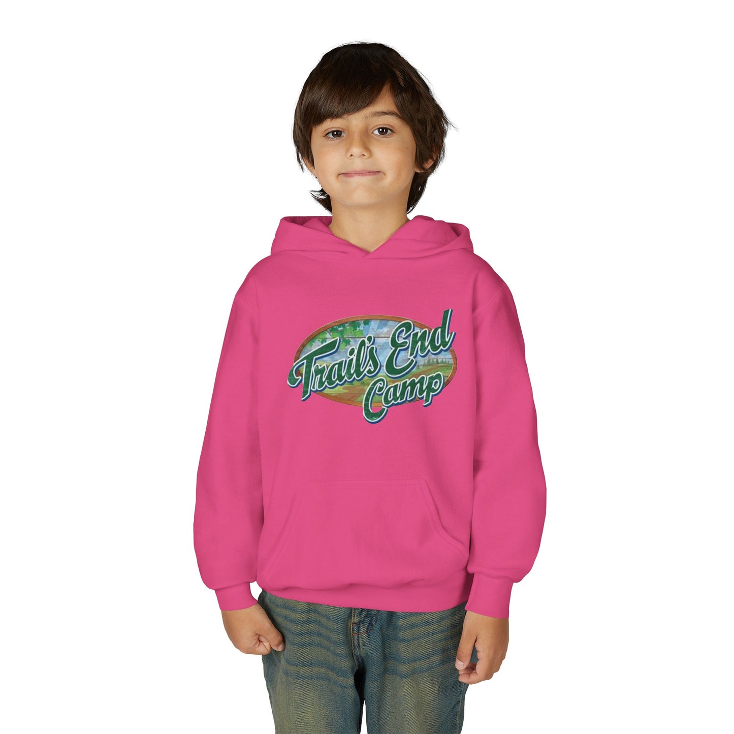 Youth Hoodie — Trails End Camp Retro Logo Sweatshirt