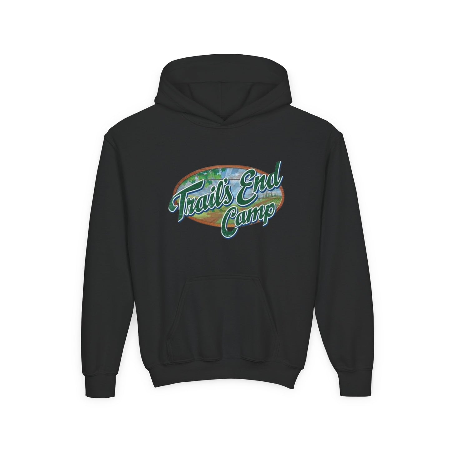 Youth Hoodie — Trails End Camp Retro Logo Sweatshirt