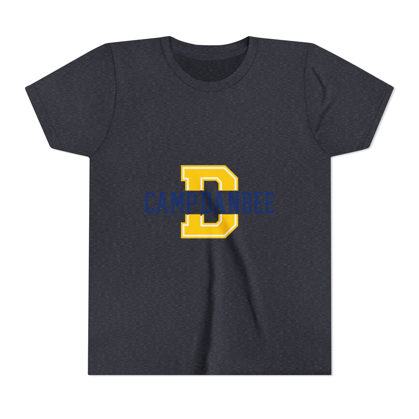 Youth Tee — 'Camp Danbee' Letterman D Logo Kids Shirt