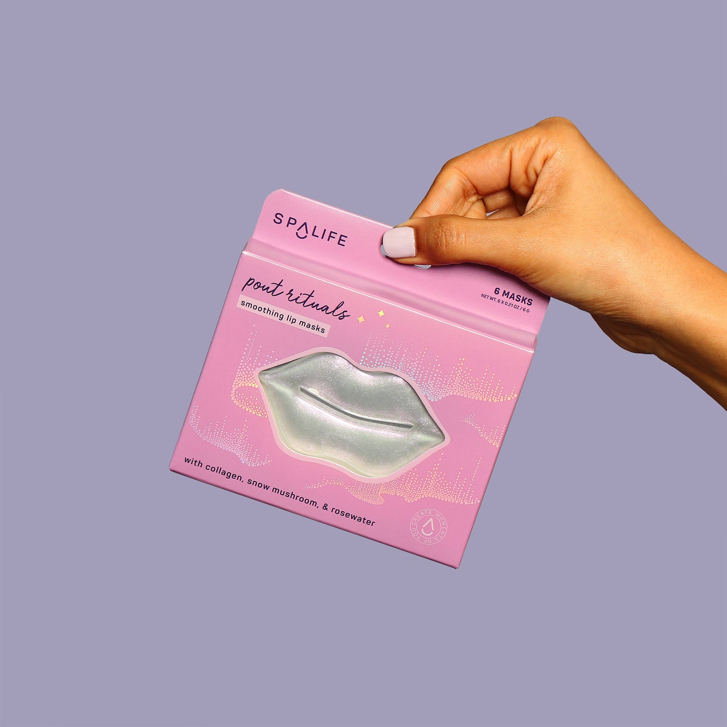 Pout Rituals hydrogel lip masks 8 pairs packaging