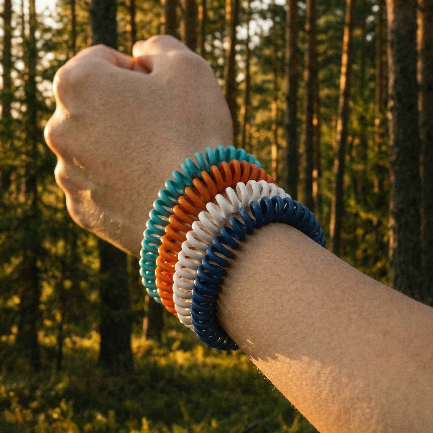 "Bug Off" 🌿 Natural Mosquito Repellent Bracelets (12-Pack) by Luna Naturals