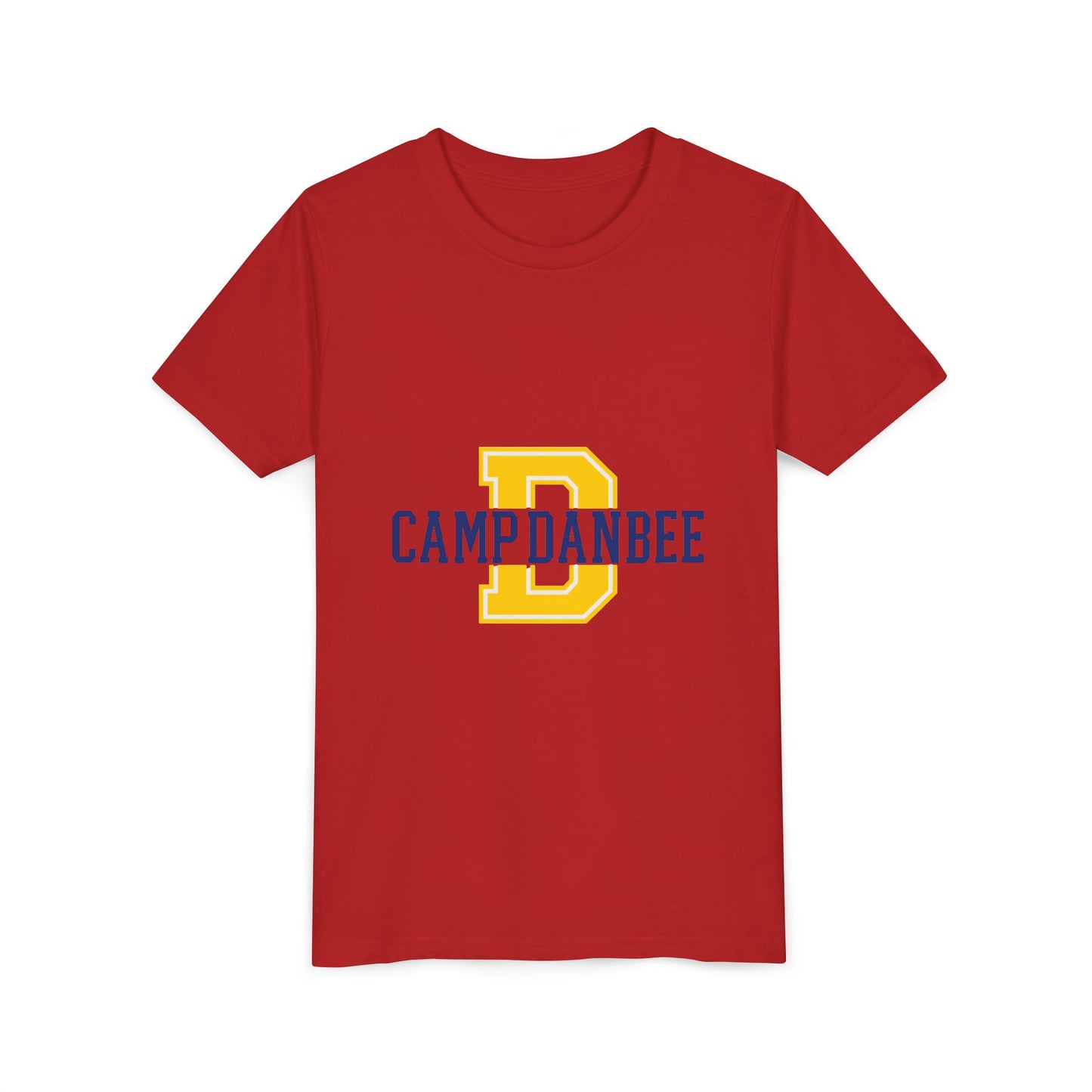 Youth Tee — 'Camp Danbee' Letterman D Logo Kids Shirt