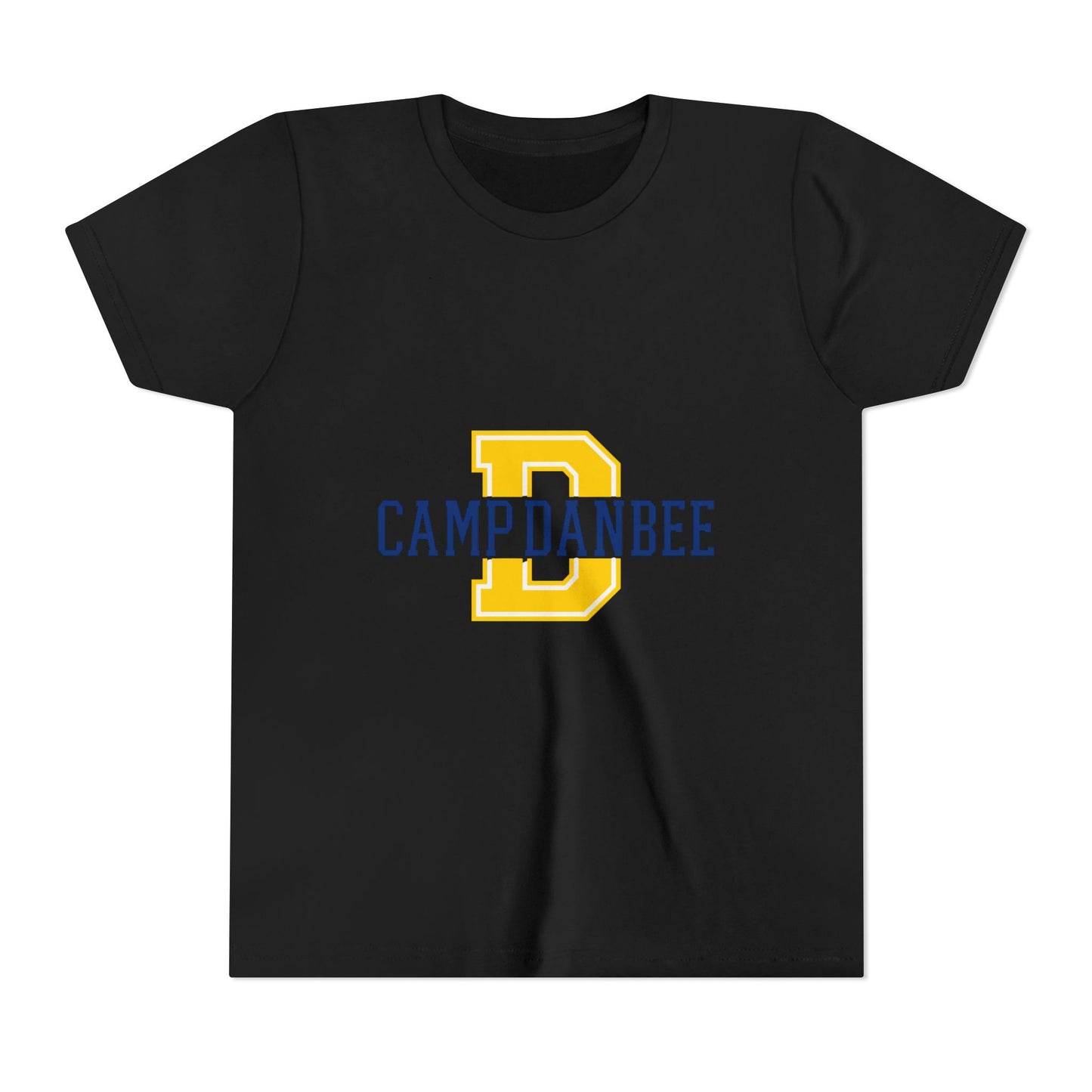 Youth Tee — 'Camp Danbee' Letterman D Logo Kids Shirt
